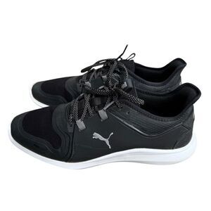 Puma Men's Ignite Fasten8 Spikeless Black and Silver Golf Shoes Size 10.5